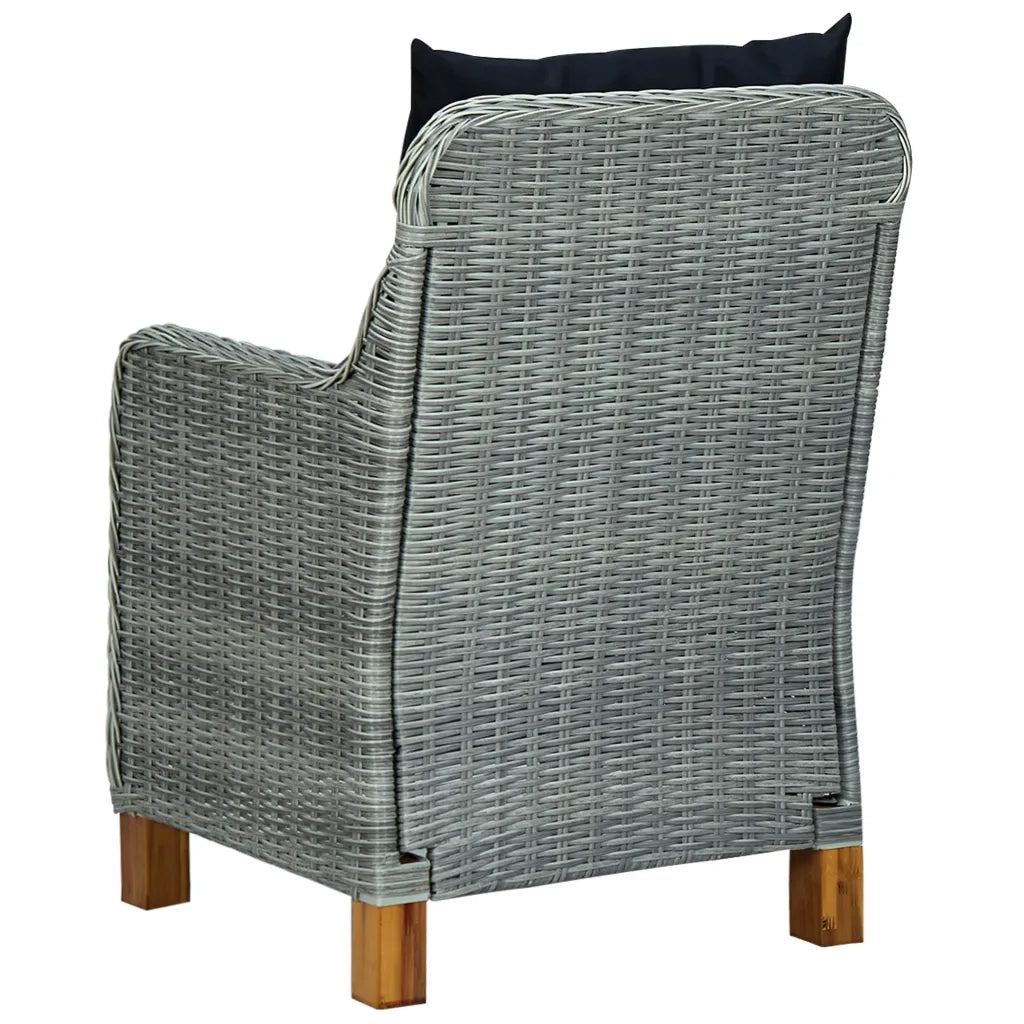 Set Mobili da Pranzo per Giardino 3 pz Grigio Chiaro cod mxl 43118