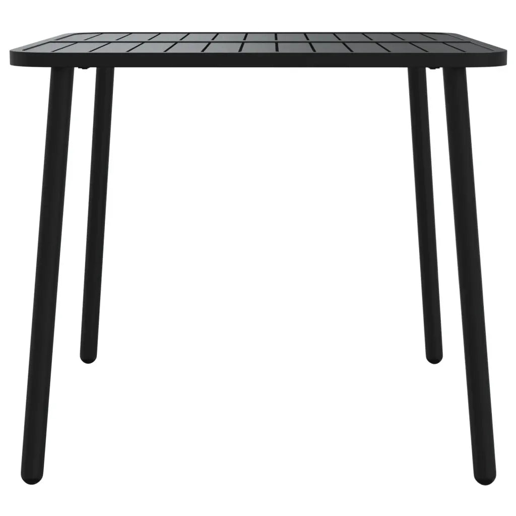 Set da Pranzo da Giardino 3 pz | Set Salotto da Giardino in Acciaio Antracite