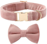Collare per cani in velluto - Adattabile - Collare con clip - morbido - Collare per cani - per matrimoni/feste - guinzaglio per cani