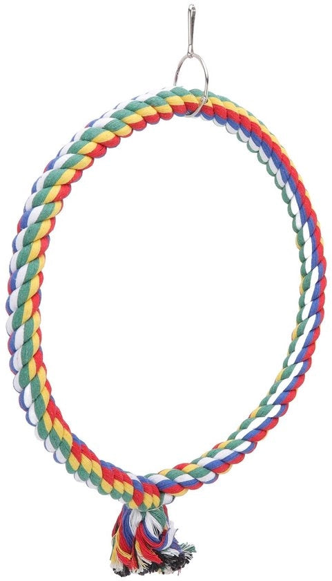 Accessori per uccelli - Paracadute per uccelli con corda di cotone - Giocattolo per uccelli - Utilizzabile all'aperto/interno - Dimensioni piccole/grandi - Stimola l'attività - Giocattolo per uccelli