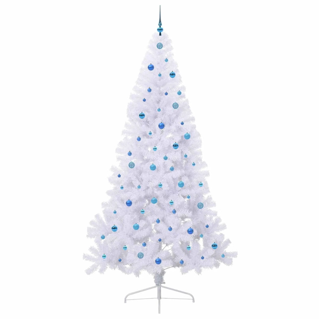 Albero di Natale artificiale Bianco 240 cm PVC e Acciaio 3426841
