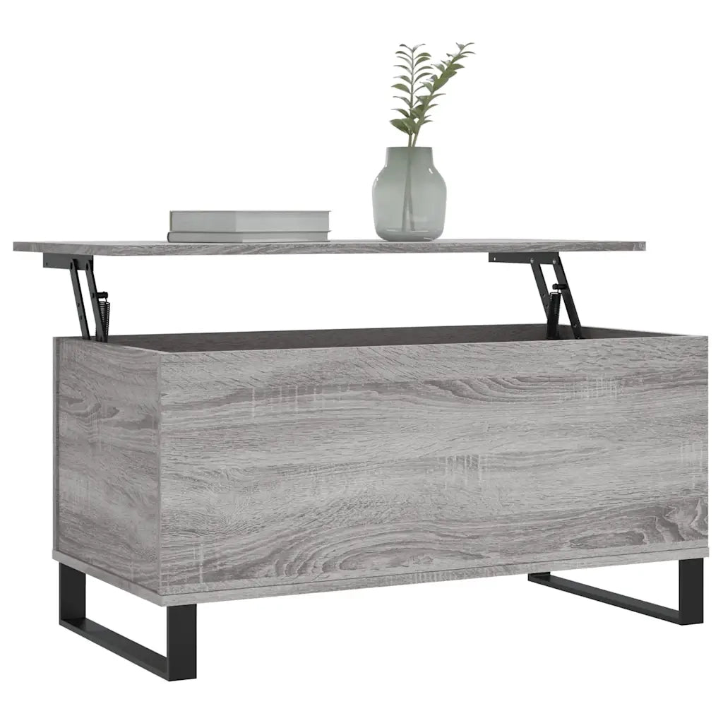 Tavolino salotto | Tavolino da caff¨¨ | Tavolino da Soggiorno Grigio Sonoma 90x44,5x45 cm Legno Multistrato