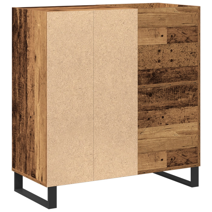 Mobile porta vinili rovere artigianale 85 x 38 x 89 cm 862915