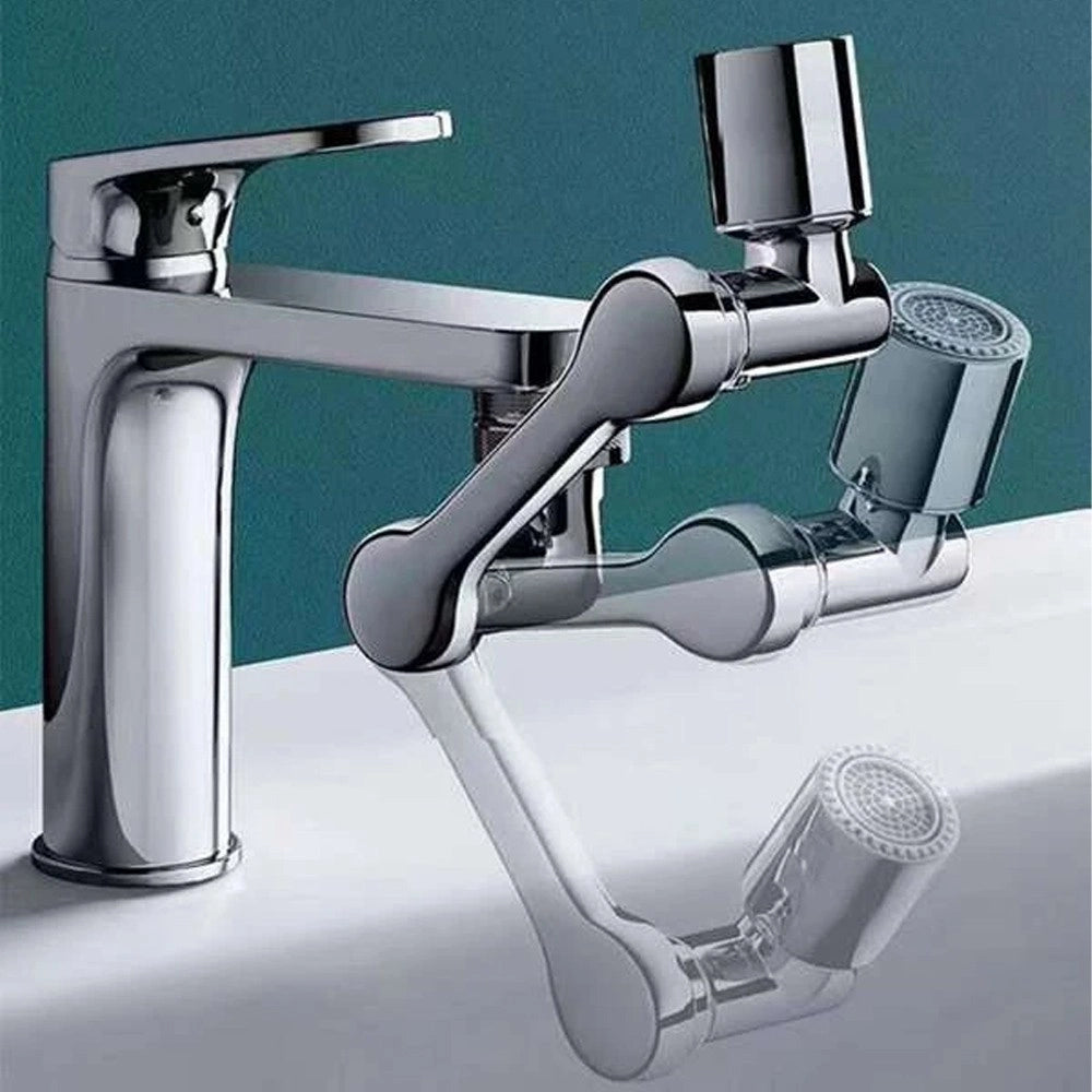 Trade Shop - Rubinetto Girevole 1080° Prolunga Rompigetto Snodabile Acqua Cucina Bagno -