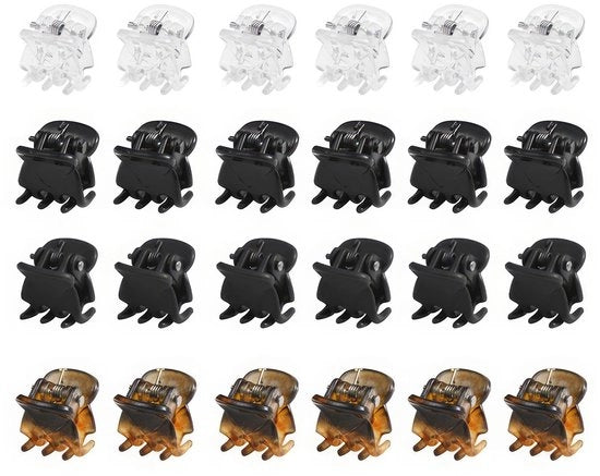 Spazzola per capelli 30 pezzi - Mini spazzola per capelli - Antiscivolo - Sostenibile - Presa salda - Adatta per signore e ragazze - Ferro per capelli