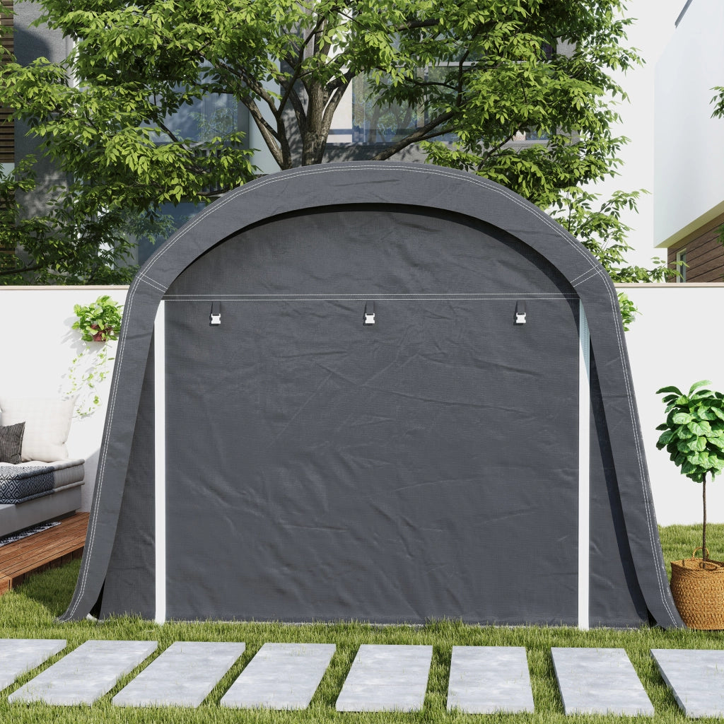 Capanno da giardino ¨C zephmum ¨C plastica, 300x450x230 cm, grigio scuro