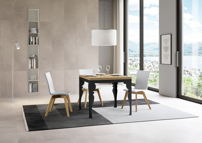 Tavolo Allungabile 90-180x90x78/80 cm Paxon Libra Quercia Naturale