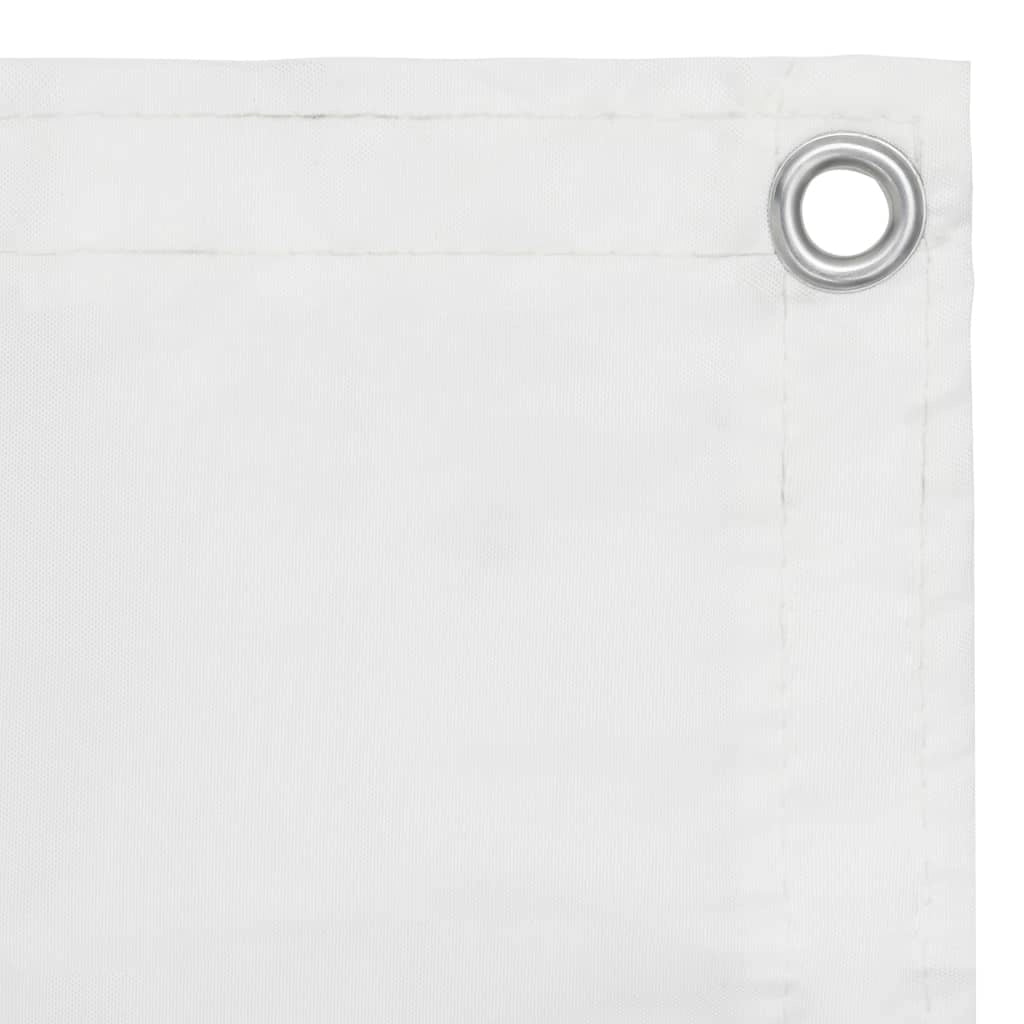 Schermo per balcone schermo per la privacy 90 x 400 cm tessuto Oxford bianco 02_0010058