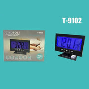 Trade Shop - Sveglia Orologio Led Multifunzione Temperatura Illuminazione Display T-9102 -