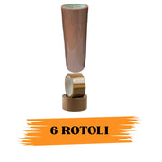 Nastro Adesivo Imballaggio Colorato Avana C. 48mmx132m 6 Rotoli Scotch EcoPrice®