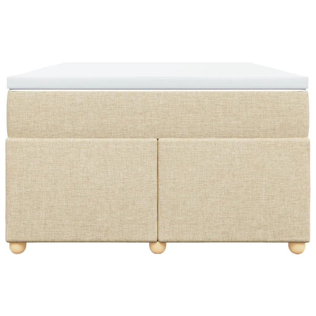 Giroletto a Molle con Materasso Crema 120x200 cm in Tessuto 3285371