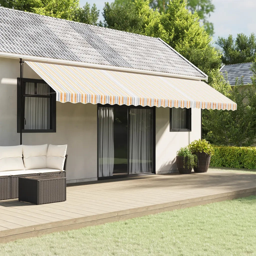 Tessuto di Ricambio per Mantovana Tenda Strisce Multicolore 6 m 367809
