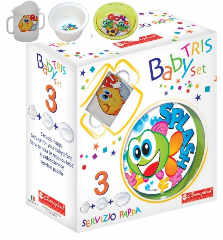 Set Pappa per Bambini baby in kostil Confezione Scatola Regalo