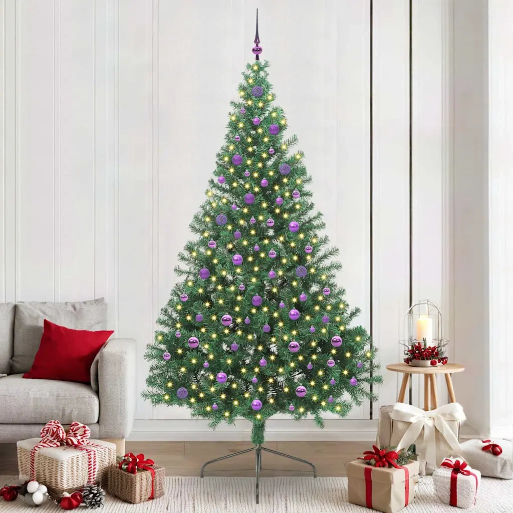 Albero di Natale artificiale con luci integrate Verde 240 cm 3397043