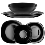 Set di 3 piatti KADAX neri