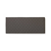 Letto matrimoniale Amarillide, Testata in ecopelle a muro, Made in Italy, adatta a letto Matrimoniale, cm 170x60, Tortora