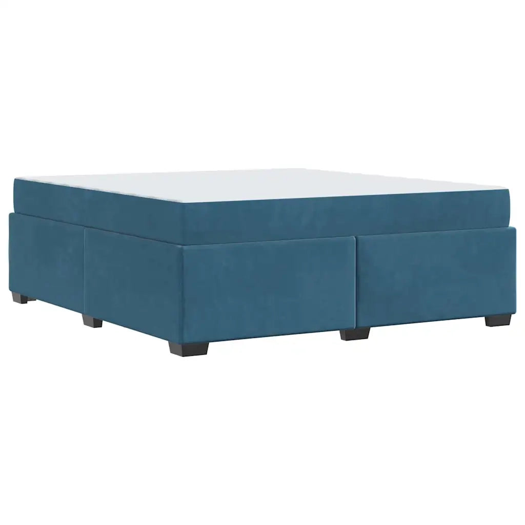 Struttura del letto Blu Scuro 180 x 200 cm Tessuto