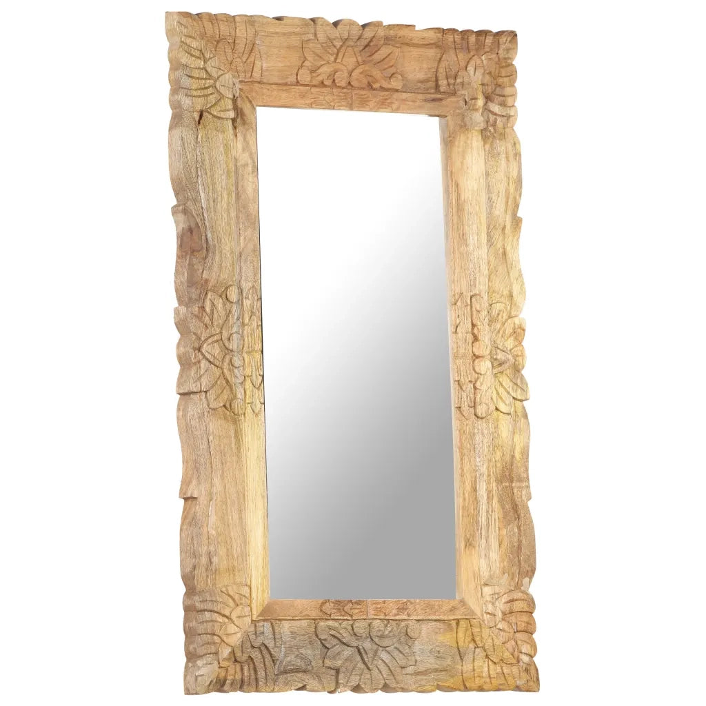 Specchio 80x50 cm in Legno Massello di Mango 321636