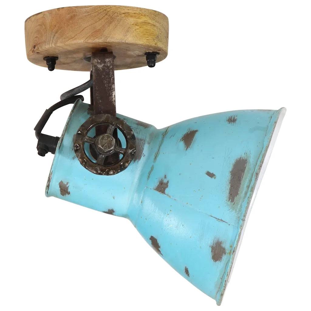Lampada a Parete 25 W Blu Anticato 11,5x11,5x25 cm E27 CFW1748051