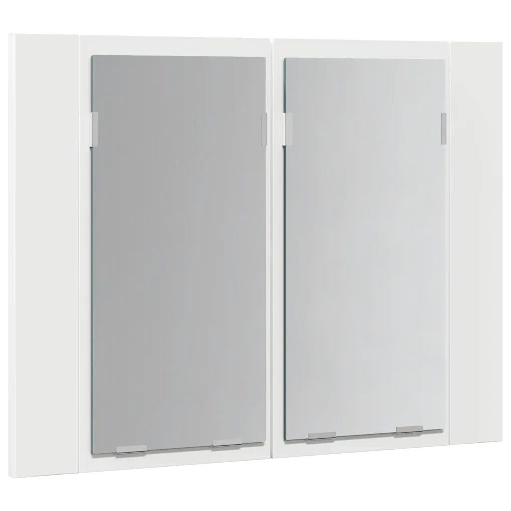 Armadietto a Specchio | Armadio da bagno con Luci LED Bianco 60x12x45 in Acrilico