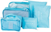 Set di assi di trasporto 6 pezzi - Tas multifunzionale per la conservazione - Classificazione dell'abbigliamento - Risparmio di spazio - Sacchetto in nylon - Dimensioni 36 x 27 cm - Taschetti di stivaggio