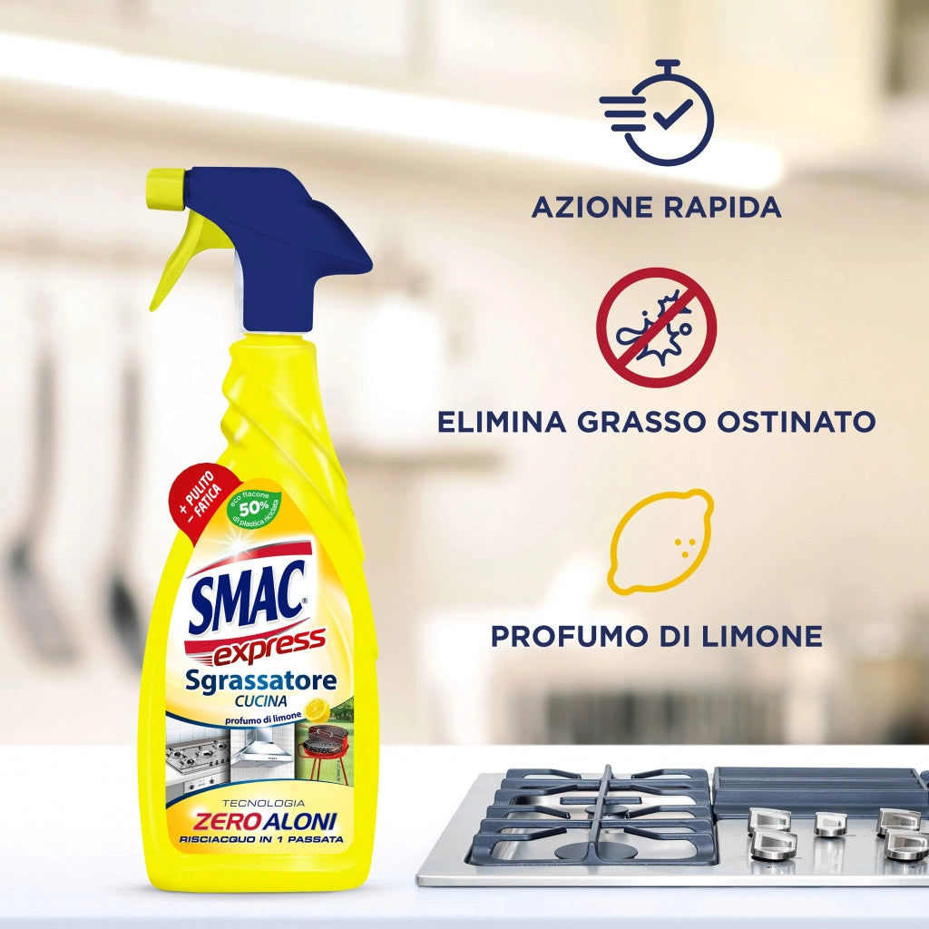 Smac Sgrassatore Limone 650 ml 12 Pezzi