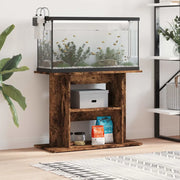 Supporto per acquario in rovere affumicato 80x35x60 cm in legno ingegnerizzato 833580