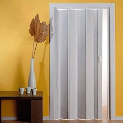 Porta soffietto da Interno 82x210cm in pvc bianco pastello