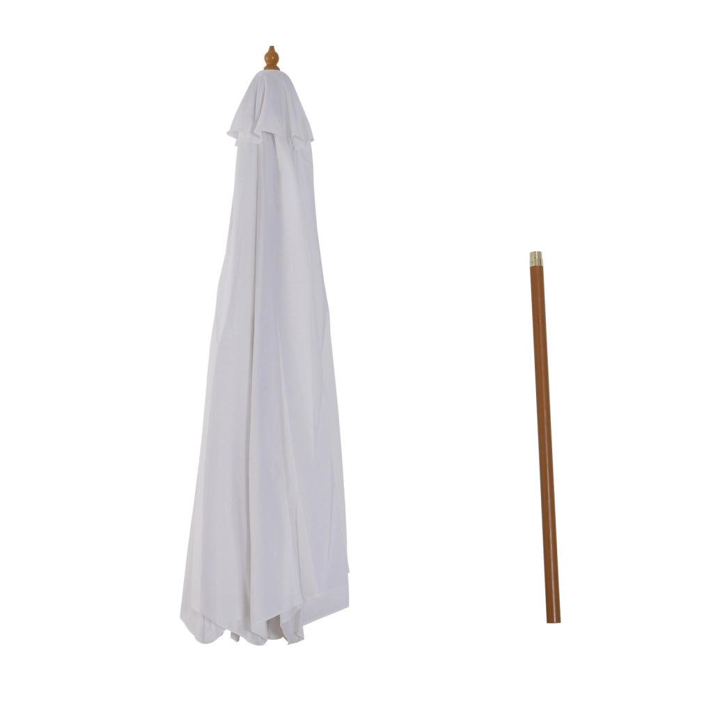 Sonnenschirm ? 300 cm ¨C zephmum ¨C Legno, Bianco