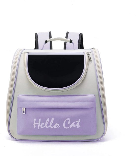Capsula per gatti e cani portatile pieghevole in forma di animale, idonea per piccoli e medi animali domestici, cinture trasparenti, respiranti e termoresistenti, adatta per viaggi, passeggiate e campeggi - Blu