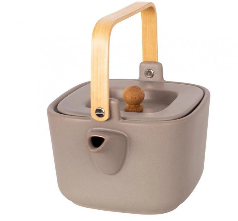 Infusore per tè in ceramica Husla 1L HYGGE con legno di bambù