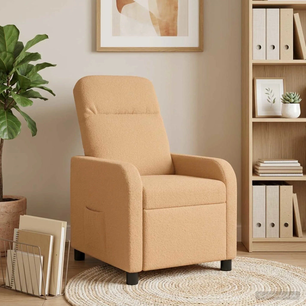 Divano Sedia-Poltrona reclinabile Beige Boucl¨¦