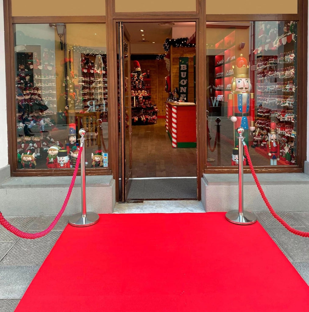 Passatoia Moquette Rossa 100x5000 Cm Antiscivolo Cerimonia Evento Fiera Corridoio Negozio Marciapiede