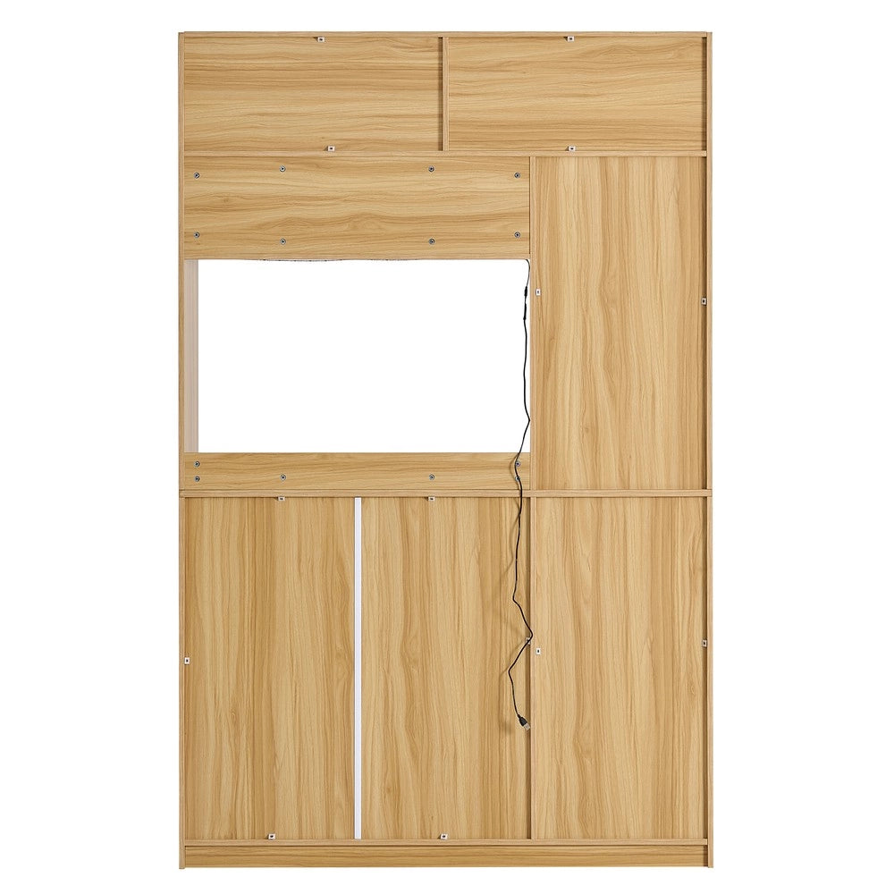Mobile multiuso con cassetto e ante ¨C Minimal ¨C Legno, 115x35x180cm