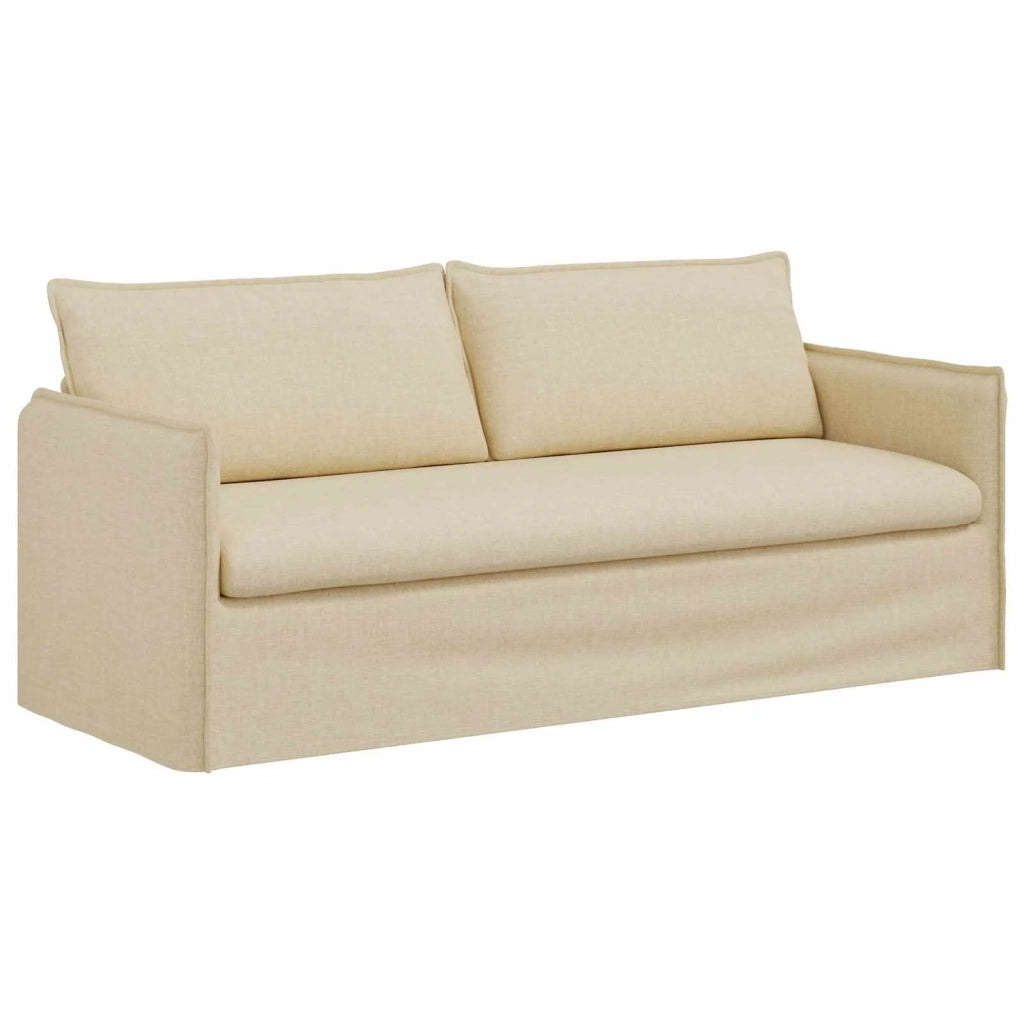 Divano Crema 196 x 82 x 85 cm Tessuto