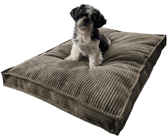 Cuscino per Cani Grande Dimensioni XXL Materiale Sostituibile e Resistente 100 x 70 cm colore Beige Scuro