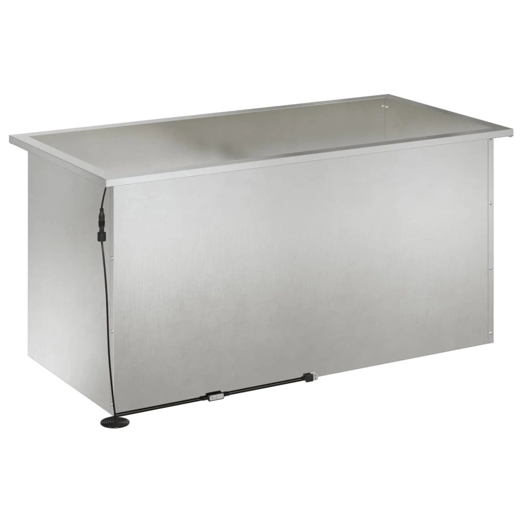 Fioriera da giardino con LED Argento 50 x 100 x 48 cm 8008232