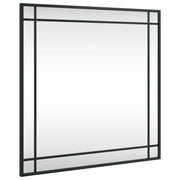 Specchio da Parete | Specchio decorativo Nero 60x60 cm Quadrato in Ferro