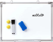 Magnetico Tavolo Bianco 40 x 30 cm | Rimovibile | Matite e Magnete | Casa Scuola Ufficio
