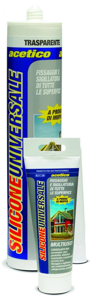 SILICONE ACETICO UNIVERSALE TRASPARENTE ML. 280
