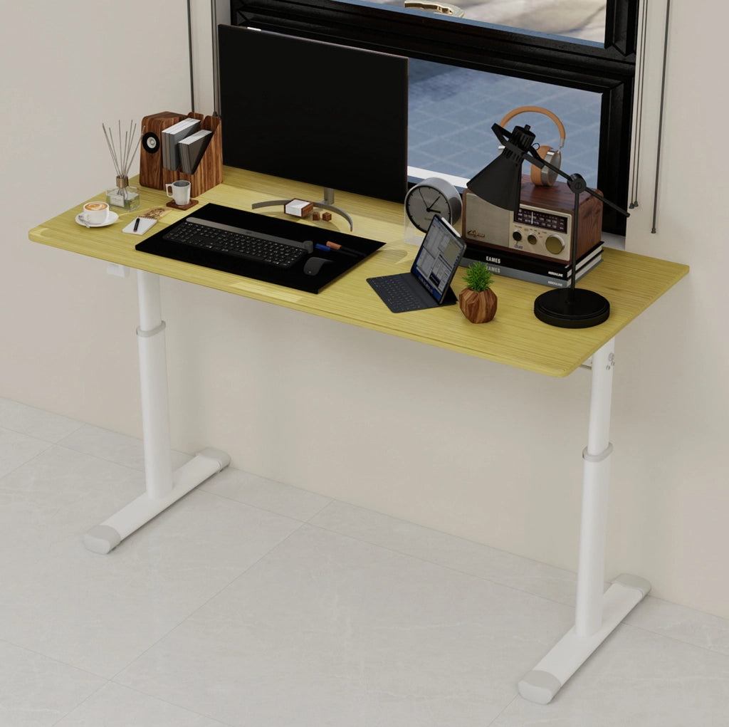 Scrivania Regolabile in Altezza per Studio e Ufficio – Design Compatto e Versatile