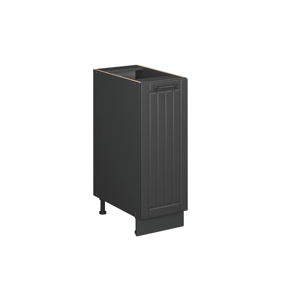 Vicco Armadio cucina dispensa alto Grigio scuro 30 cm , PL Rovere