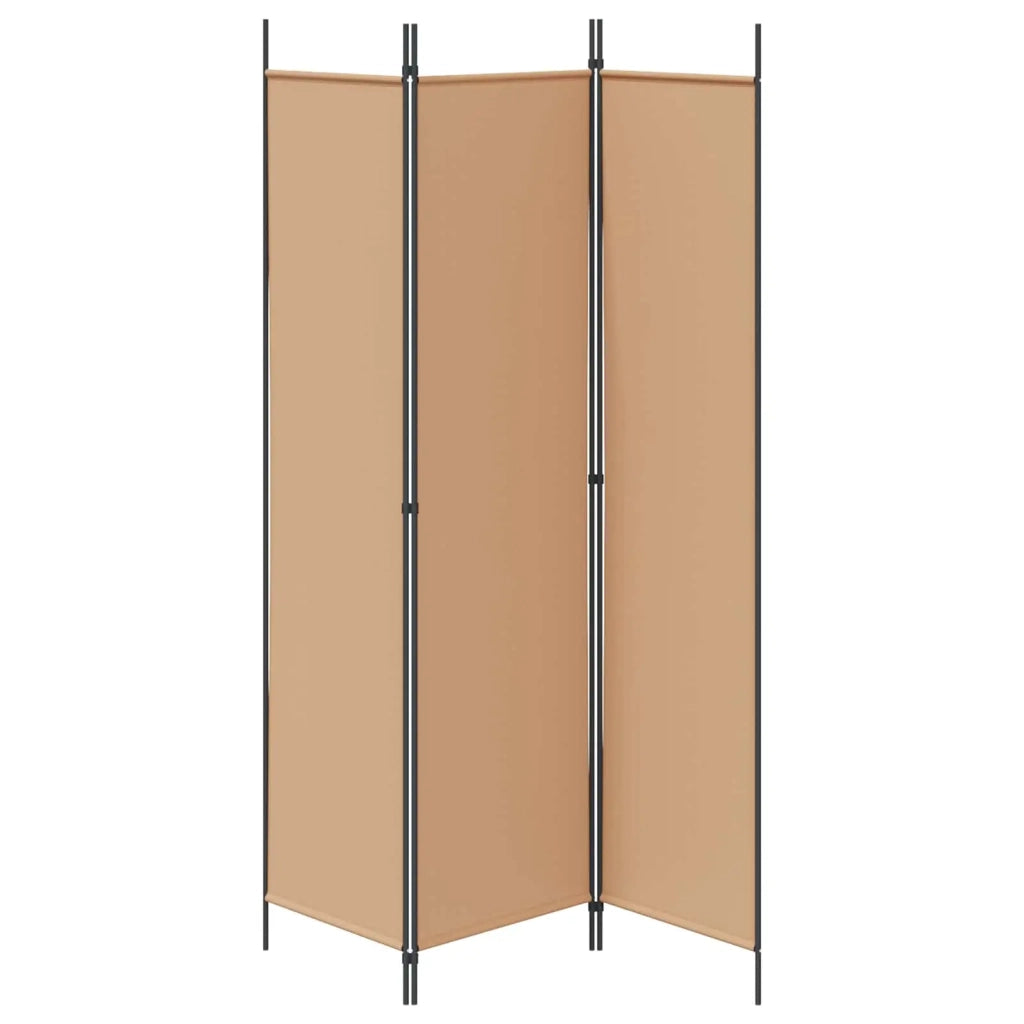 Paravento a 3 pannelli Beige 150 x 200 cm Tessuto 42039207