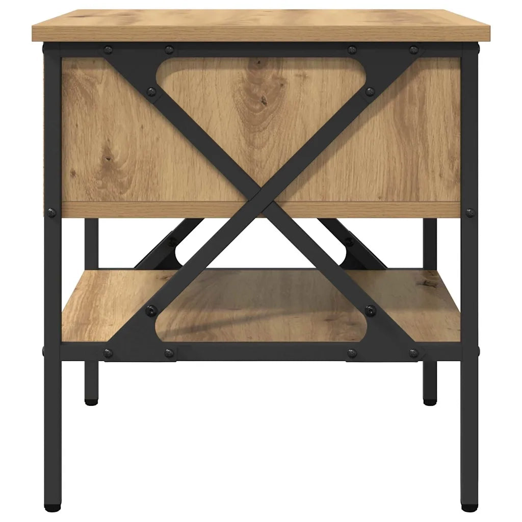 Comodino con cassetto 2 pcs rovere artigianale 40 x 42 x 45 cm 871225