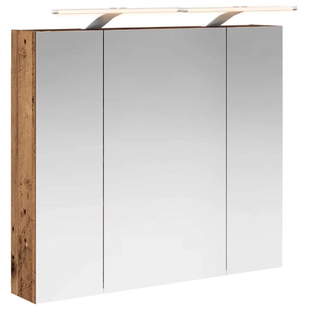 Mobiletto per specchio da bagno Legno vecchio 80 x 14.5 x 70 cm 889117