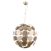 Lampadario Italux Mailone moderno 6 luci E14 oro/bianco