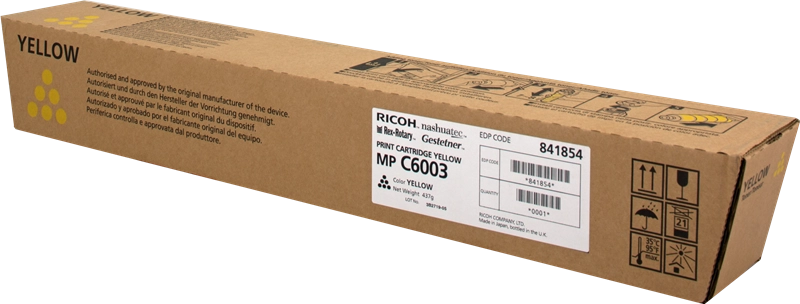 Ricoh 841854 cartuccia toner 1 pz Originale Giallo