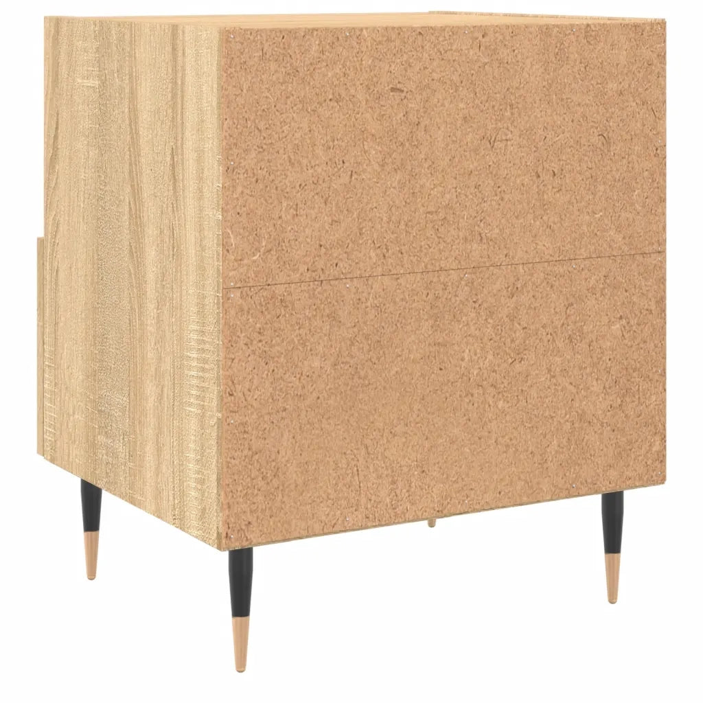 Comodini 2 pz-Set di 2 Tavolino da notte Rovere Sonoma 40x35x47,5 cm in Legno Multistrato 445298