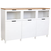 Credenza in legno bianca, 180x42x114h cm
