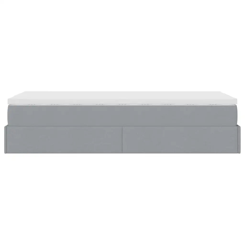Struttura Letto Pouf con Materasso 90x190 cm in Tessuto